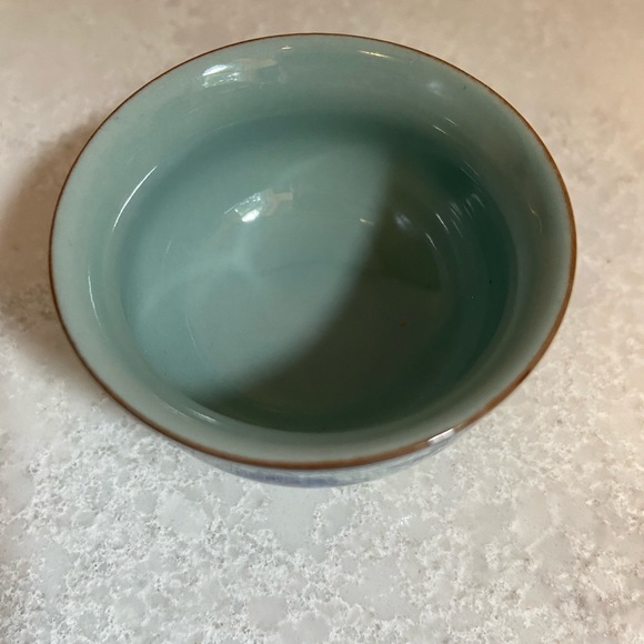 Vintage Miniature tiny bowl chrysanthemum Chinese mark - Picture 3 of 5